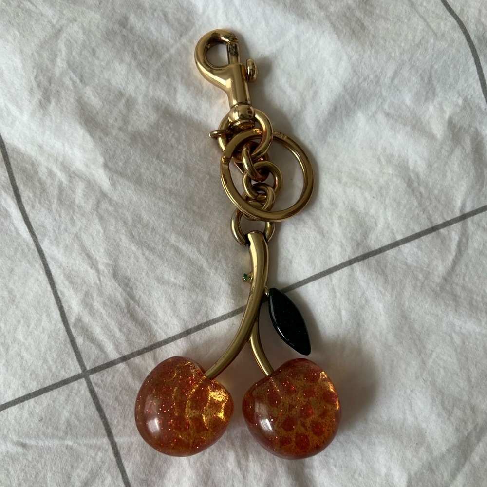 Coach Signature 🍒 Cherry Bag Charm 🍒